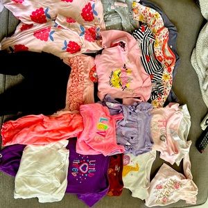 13 onesies 1 tank top 4 long sleeve 2 footie pjs 4 pairs of pants Girl 0-3 month